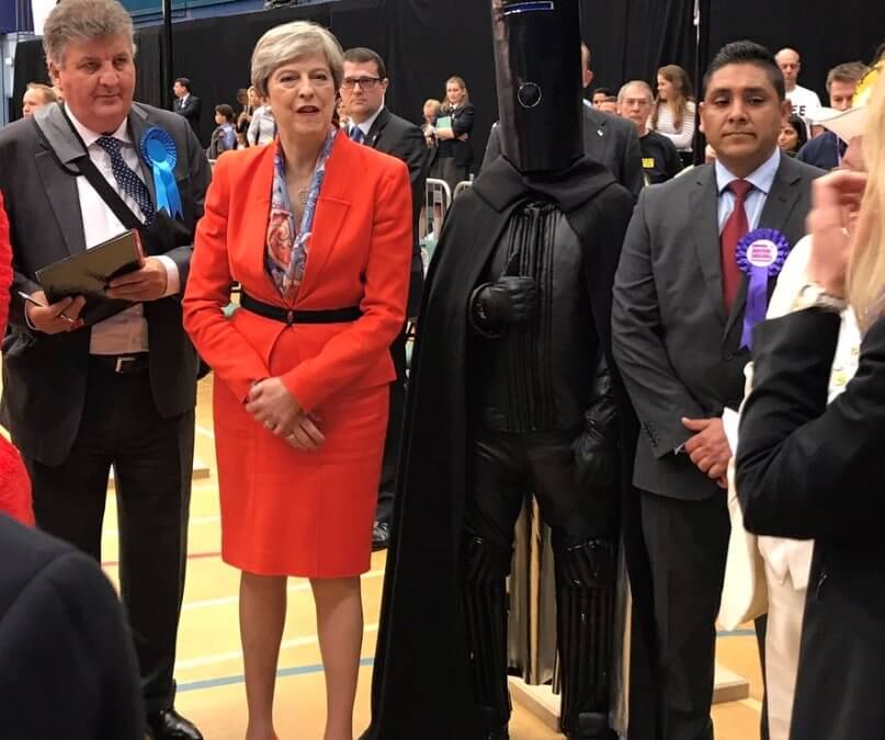 On a lighter note: Judge a Prime Minister by the company she keeps…Intergalactic Space Lords apparently