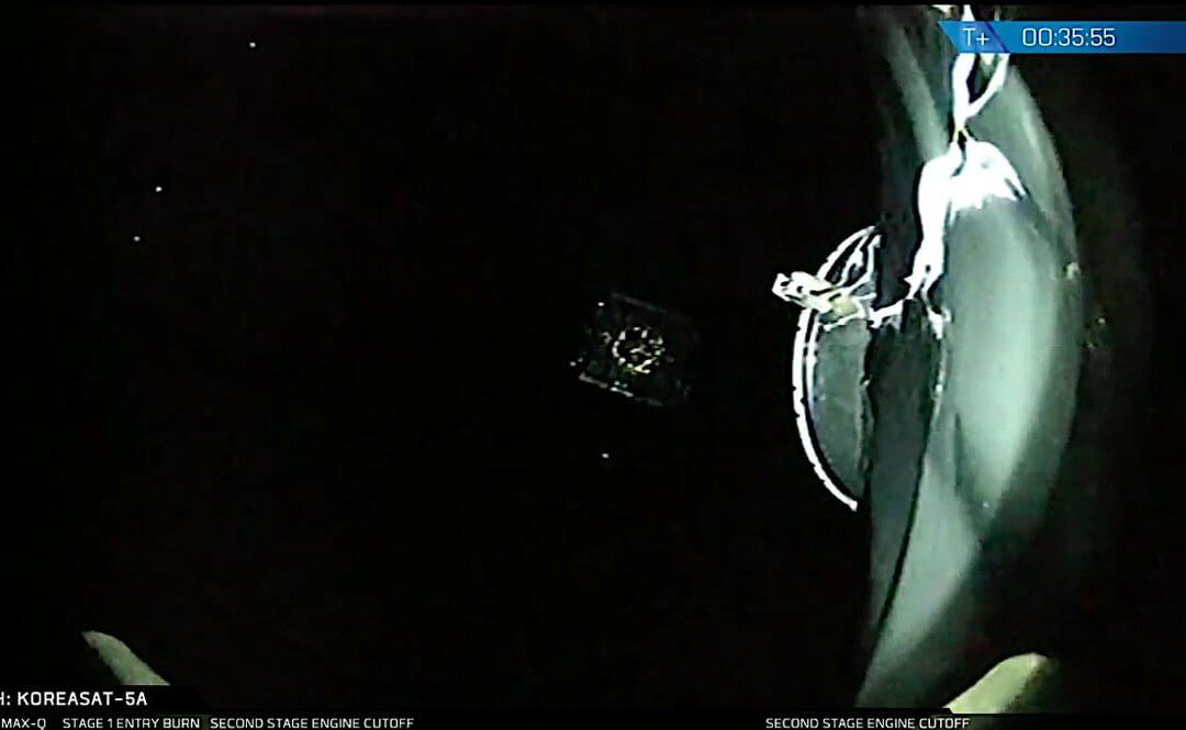 Koreasat-5A is successfully launched by Falcon 9…as first stage lands successfully