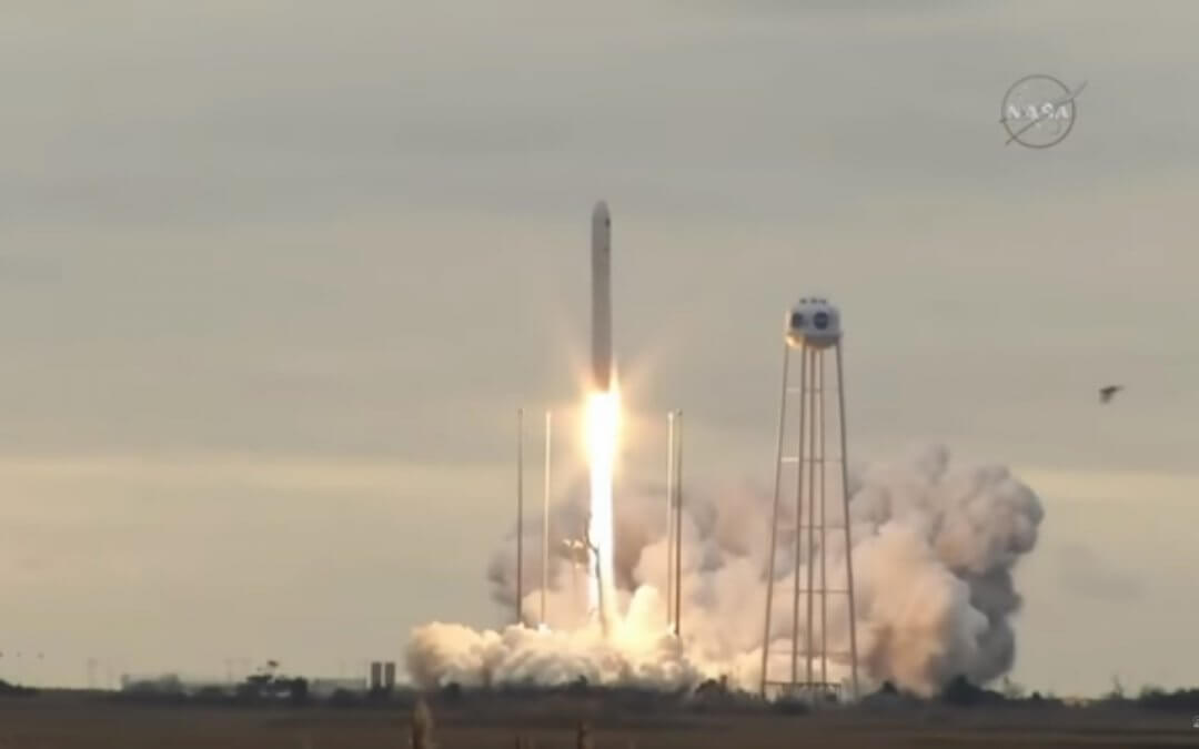 Orbital ATK Antares 230 launches the CYGNUS OA-8 cargo craft to the ISS