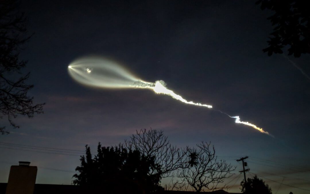 SpaceX Falcon 9 carries Iridium satellites to orbit and frightens LA in process