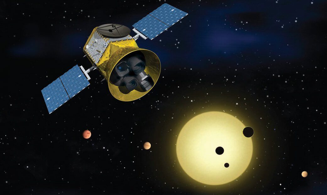 Falcon 9 launches Transiting Exoplanet Survey Satellite (TESS) to position near the Moon