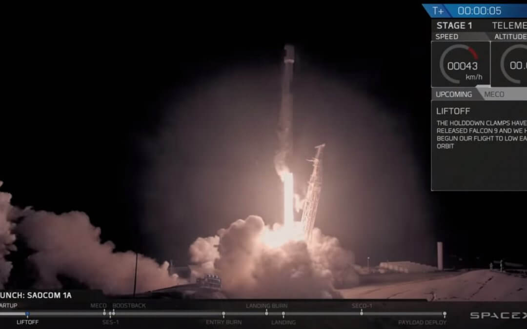SpaceX launches Argentinian SAR satellite and christens new West Coast landing pad