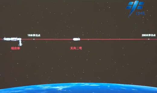 Tianzhou-2 freighter is remotely undocked and redocked with Chinese Space Station
