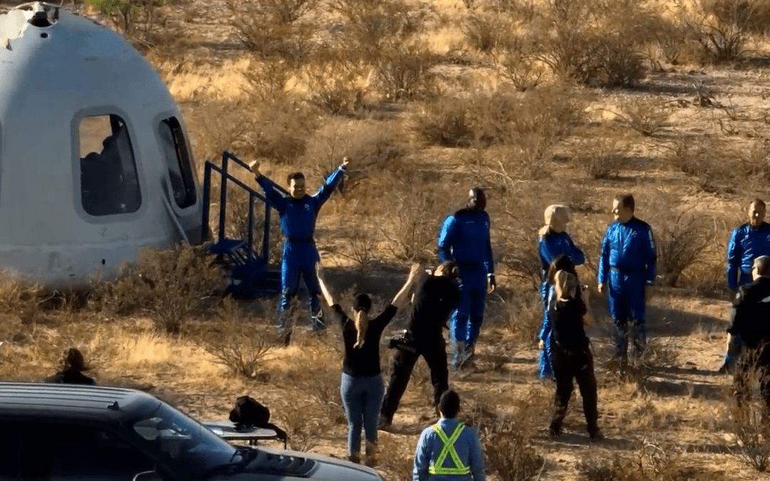 Blue Origin completes fifth human “crewed” suborbital mission