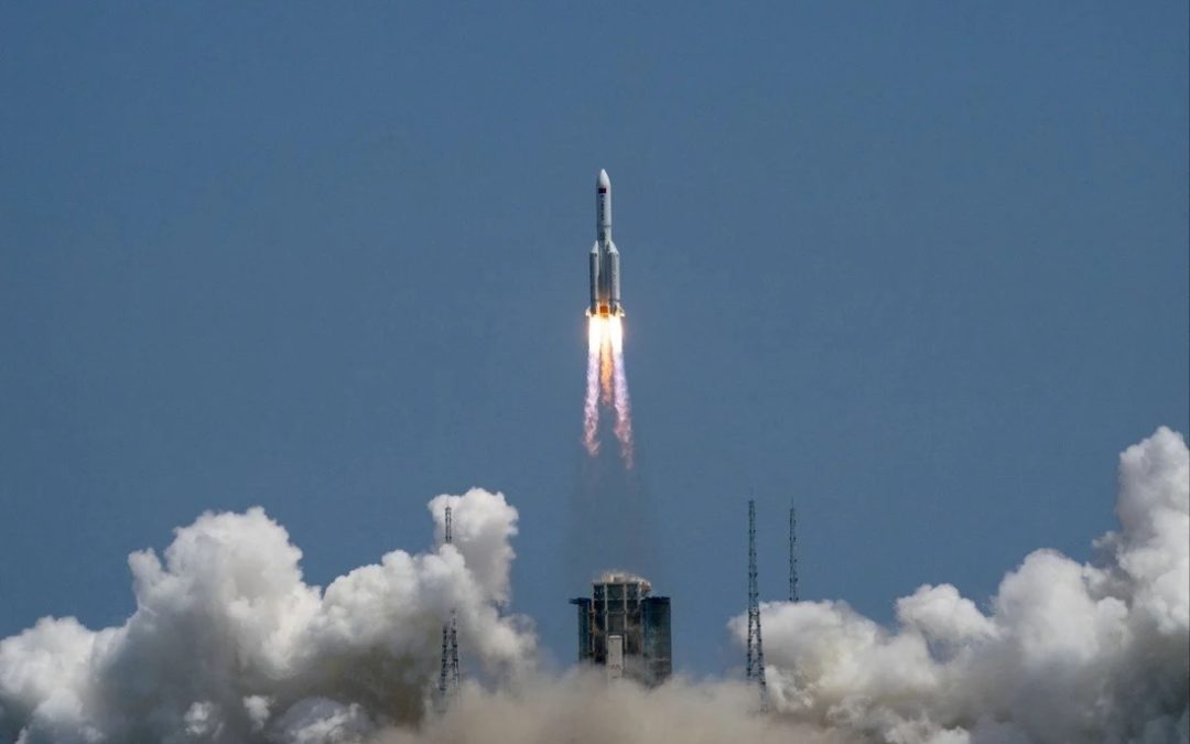 Game of Chinese Rocket-body Roulette ends safely as Wentian Long March 5 debris falls into sea…but causes controversy over its risk (Updated)