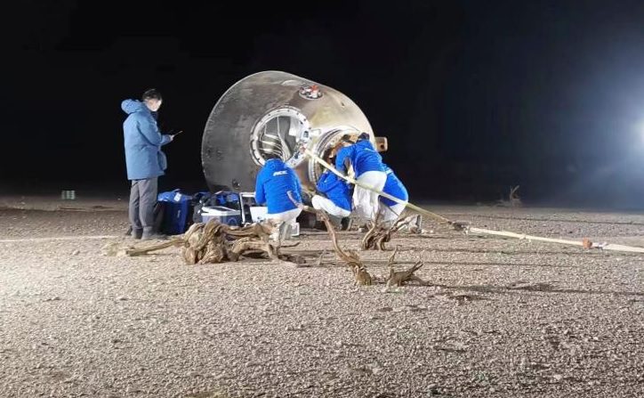 Shenzhou 14 undocks from the Chinese Space Station before its crew’s safe return to Earth
