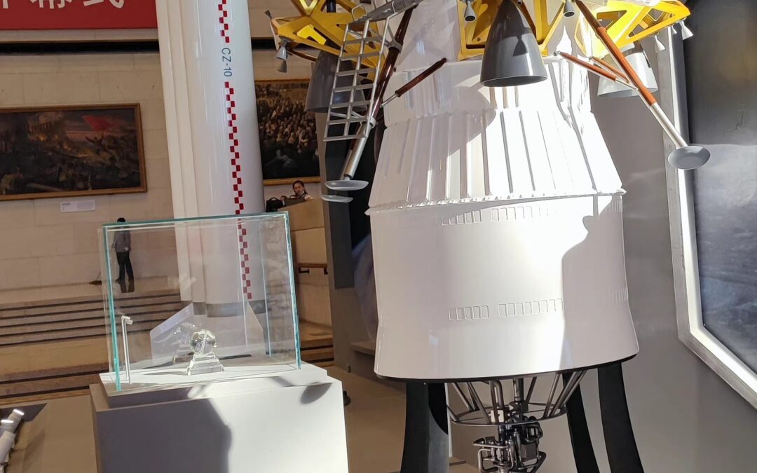 China reveals a model of its human lunar landing craft as it pursues fast and slower strategies for lunar exploration