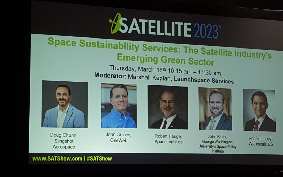 SATELLITE 2023: Many different paths towards space sustainability, all it takes is time and money