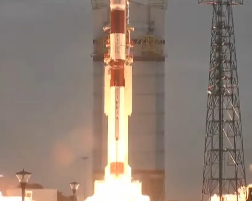 India launches PSLV-CA carrying seven satellites for Singapore (Corrected)