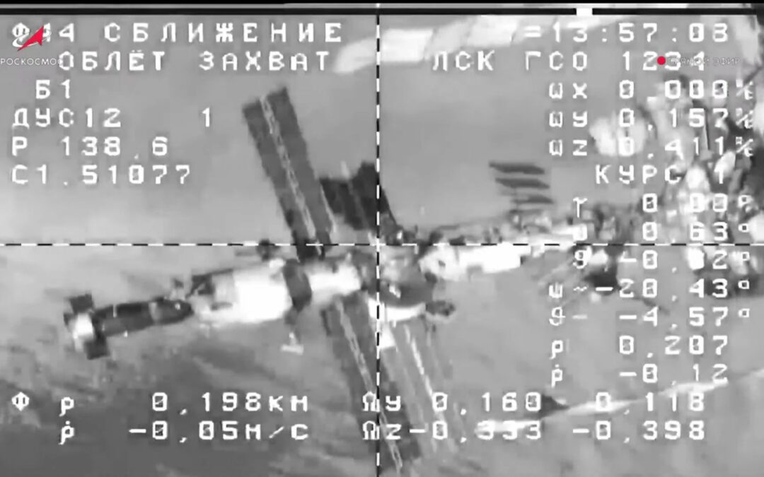 Progress MS-25 is launched via a Soyuz rocket and docks with ISS albeit in remotely controlled docking